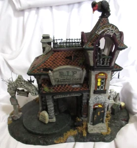 Department 56 Halloween Rest in Peace Tombstones House Box #56.54608 Read Desc - Picture 1 of 14