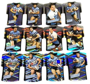 2010 SELECT NRL CHAMPIONS CARD JERSEY DIE CUT PARALLEL TEAM SET (12)-SHARKS - Picture 1 of 3