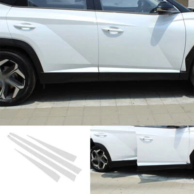 For Hyundai Tucson 2022-2024 Titanium Chrome Door Body Side Molding Cover Trim - Image 1 of 4