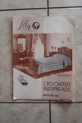 Vintage Crocheted Bedspreads Lily Design Book No. 45B - Image 1 of 4
