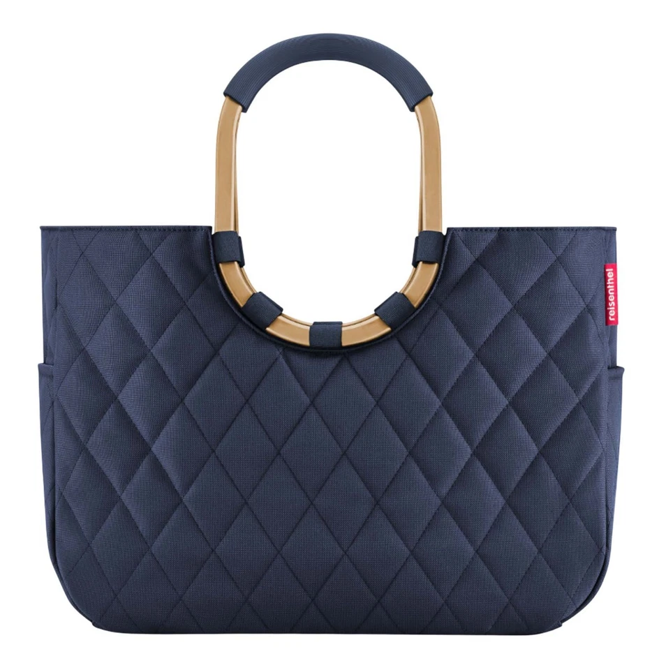 reisenthel Loopshopper L Shopper Schultertasche Rhombus Midnight Gold dunkelblau - Bild 1 von 3