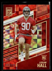 2022 Donruss Elite Logan Hall #189 Red SN Tampa Bay Buccaneers - Picture 1 of 2