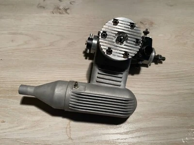 K & B  .61 R/C Model Air Plane Engine, Pumper & Muffler  Part No. 6535 - Image 1 of 3