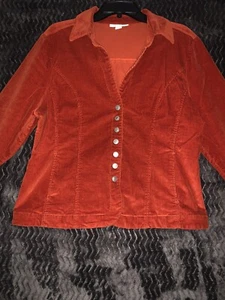 Dressbarn Woman's Corduroy Jacket Size L - Picture 1 of 9