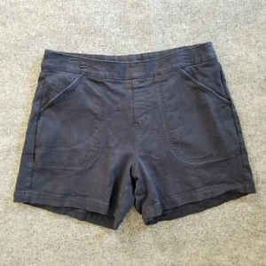 Nautica Jeans Women Shorts Large Navy Blue Stretch Pull On Front & Back Pockets - Picture 1 of 15