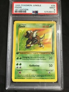 Pokemon Cards: Jungle 1st Edition Rare: Pinsir 25/64 PSA 9 - Picture 1 of 6