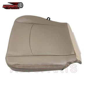 For 2009-2012 Ram 1500 2500 3500 4500 5500 Driver Bottom Seat Cover Tan Leather - Picture 1 of 8