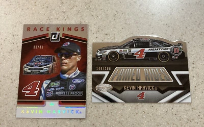 Lot of 2 Kevin Harvick 2018 Donruss /49 and 2016 Panini Certified Die-Cut /199 - Image 1 of 2