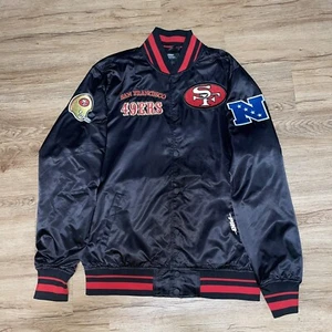 CHAQUETA SATINADA ACANALADA CLÁSICA RETRO PRO ESTÁNDAR NFL SAN FRANCISCO 49ERS Hombres Talla S - Imagen 1 de 11