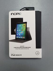 Incipio Archer Slim Folio Case With Rotating Base For iPad Mini 4 and 5 Black
