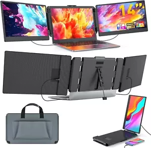 Kwumsy 14'' S2 Portable Monitors for Laptop | Triple Screen extender - Picture 1 of 8