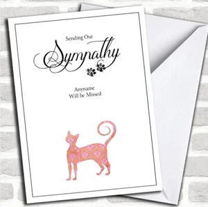 Personalised Pet Sympathy Cat Sympathy Card - Picture 1 of 2