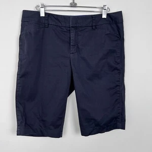 Vince Women’s Size 6 Cotton Stretch Twill Bermuda Coin Shorts Navy Blue Preppy - Picture 1 of 7