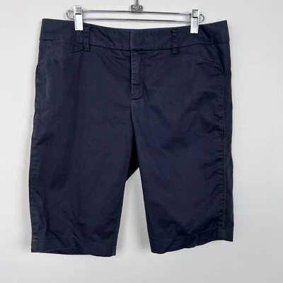 Bermudas de sarga elástica de algodón Vince para mujer talla 6 azul marino preppy Foto 1 de 4