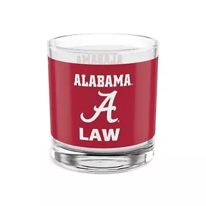 Alabama Crimson Tide LAW SCHOOL Antiguo Vidrio Rocas - Taza de ventilador - Imagen 1 de 8