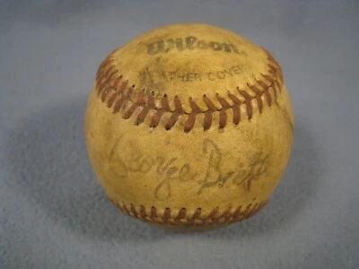 Rare Vintage Signed George Brett Wilson Baseball - Image 1 of 4