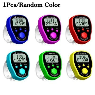 LED Digital Electronic Finger Tally Counter，LED Light Tasbih color C Dhikr F2C8 - Image 1 of 4