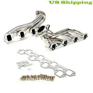 Stainless Steel Shorty Exhaust Headers GT40P for 1986-1993 Ford Mustang 5.0L V8