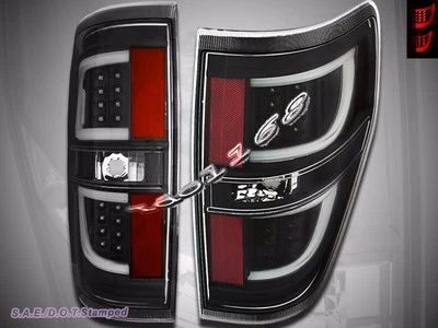 Camioneta Ford F150 F-150 2009-2014 LED con tubo de neón luces traseras negras V2 Foto 1 de 2