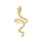 Aesthetic Jewelry Snake Open Rings Gold Plated Alloy Snake Alloy Ring  Lady
