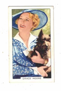 Gallaher Cigarette Card - Portraits of Famous Stars 1935 No. 48 - Grace Moore - Bild 1 von 2