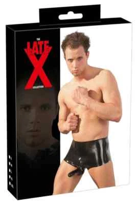 LATE X Latex Herren Pants schwarz Black Sexy Gothic Slip Erotisch Herren S - XL