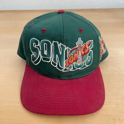 Seattle Supersonics G-Cap The Wave Vintage años 90 gorra snapback RARA gorra Foto 1 de 4