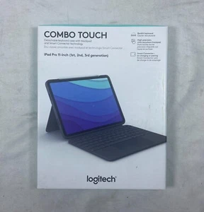 Logitech Combo Touch Keyboard Funda para 11" Apple iPad Pro 1ª/2ª/3ª Generación - Gris - Imagen 1 de 7