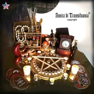 boite kit sorcellerie starter rituel magie wicca autel païen sorcière sort malédiction lot - Photo 1 sur 24