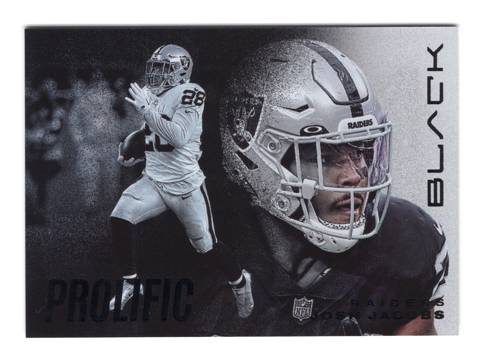 Josh Jacobs 2023 Panini Black Prolific #PC-6 Las Vegas Raiders SSP CASE HIT