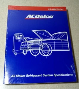 NOS ACDelco SD-15SPECS-01 Air Conditioning All Makes Refrigerant Specifications - Picture 1 of 6