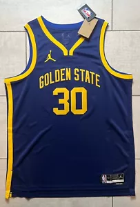 Jordan Brand Stephen Curry Navy Golden State Warriors Statement Trikot Gr. 52 - Bild 1 von 10