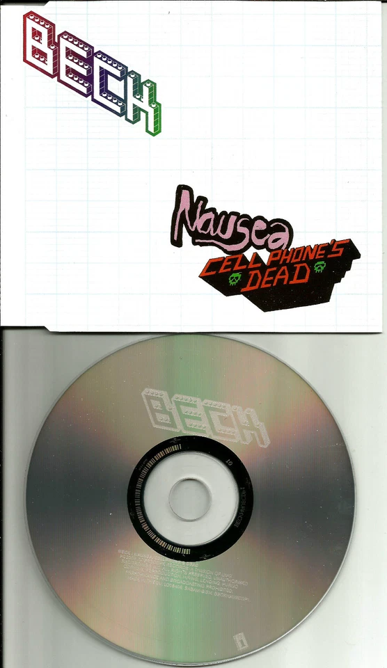 BECK nausea & Cell Phone’s Dead 2TRX EUROPE Made PROMO DJ CD single USA seller Foto 1 de 1