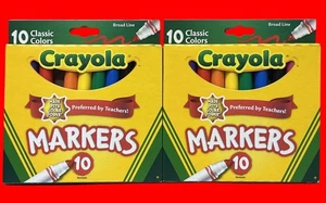 Crayola verschiedene breite Linienmarker 10 Stück - 2er Pack - Bild 1 von 3