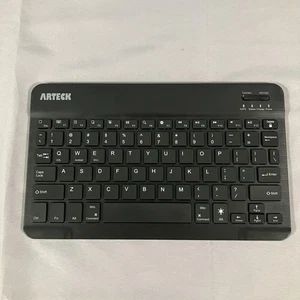 Arteck HB030B Wireless Bluetooth Keyboard Compact Multi-Device Rechargeable - Picture 1 of 11