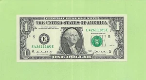 2009 ..UNCIRC $1  E 4261 1185 E  .... 2009 $1  E-E      NICE NOTE          FRN - Picture 1 of 2