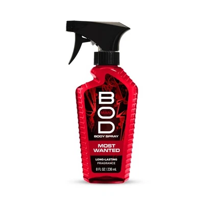 Most Wanted BOD Man Fragrance Body Spray, 8 fl oz - Long Lasting Scent - Image 1 of 4