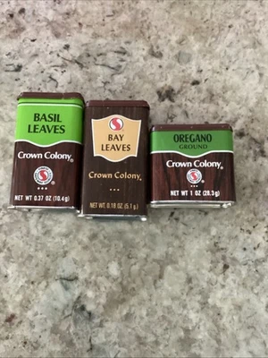Crown Colony Spice Vintage Tins - Image 1 of 4