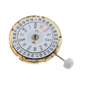 25mm Dual Calendar @ 3 Automatic Mechanical Watch Movement For Miyota 8205 8200 - Foto 1 di 16