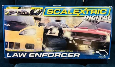 SCALEXTRIC Digital set C1310: LAW ENFORCER. 3 Digital Cars & Extra Lap Counter!! - Image 1 of 4