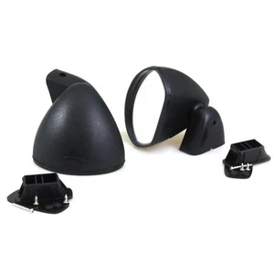 For 1970-1995 MAZDA 323 808 616 R100 RX2 RX3 929 RX4 NEW R/L BLACK DOOR MIRRORS - Picture 1 of 6