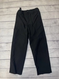 Boys 6 Cat & Jack Black Pants Flat Front Trousers - Picture 1 of 2