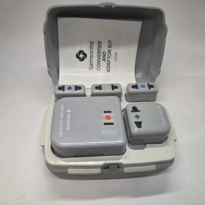 Kit adaptador convertidor Samsonite Worldwide con estuche de transporte 1600 vatios de viaje Foto 1 de 4