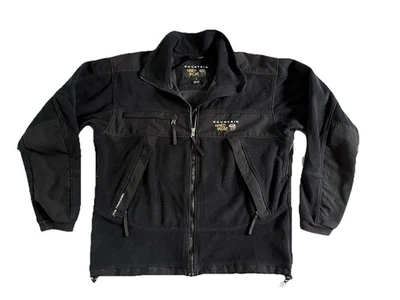 Chaqueta polar vintage Mountain Hardware negra Gore Wind Stopper grande hecha en EE. UU. Foto 1 de 4