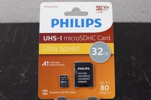 Philips 32GB UHS-1 MicroSDHC Ultra Speed Card FM32MP45B - Picture 1 of 2