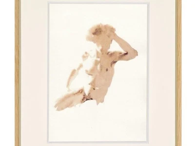 Acuarela Estilo Moderno Contemporáneo Hombre Desnudo Acuarela Pintura Foto 1 de 4