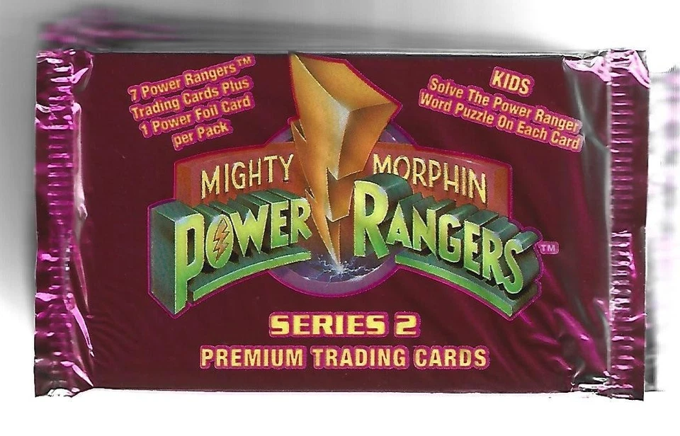 1994 Saban Mighty Morphin Power Rangers Series 2 SEALED Card Packs LOT OF 9 PKS - Image 1 of 1