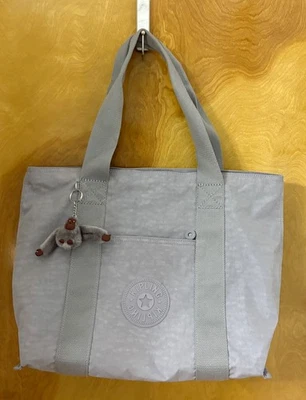 Bolso Cartera Kipling Art M Metálico Plateado Púrpura Nylon Bolso de Hombro Foto 1 de 4