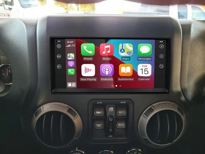 Radio de coche para Jeep Wrangler JK 2007-2017 Android 15 GPS navegación Carplay 7" 4+64G Foto 1 de 4