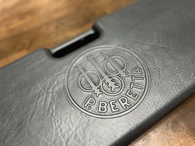 Beretta O/U Leather Hard Case - Fits Beretta shotguns. Oil & Paperwork! - Image 1 of 4
